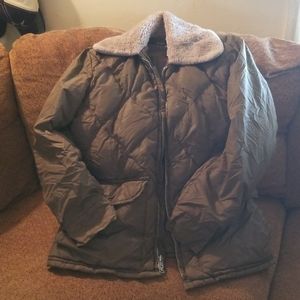 Men's  brown Tempco down coat size 42